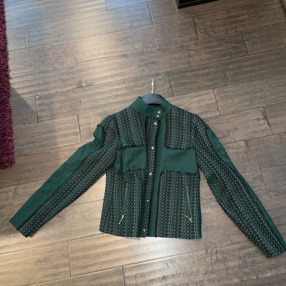 Size 0 Per Se Green Jacket